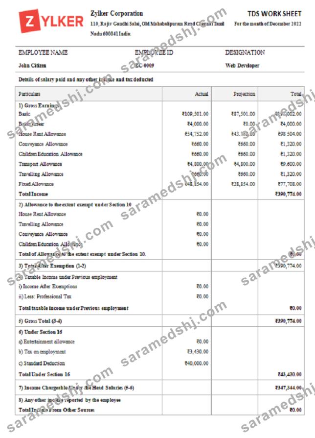 India Zylker Corporation software company